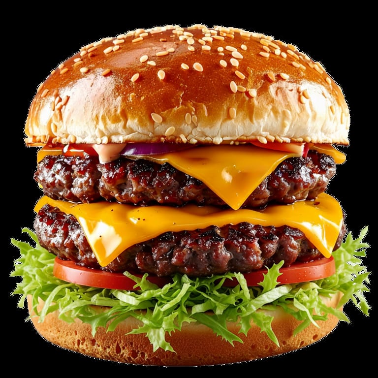 Double Burger Delights: Indulge in Juicy Perfection