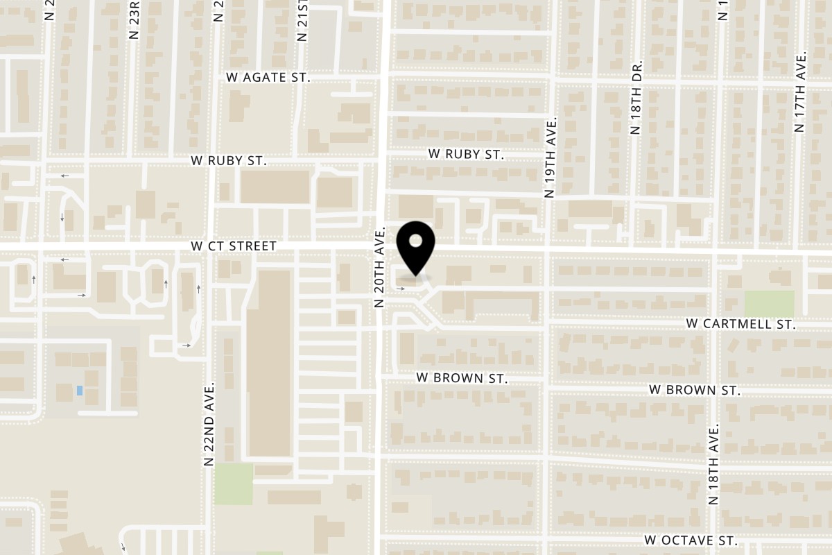Map showing the location of Bruchi's CheeseSteaks & Subs Pasco - 1840 W Court St on 1840 W Court St in Pasco